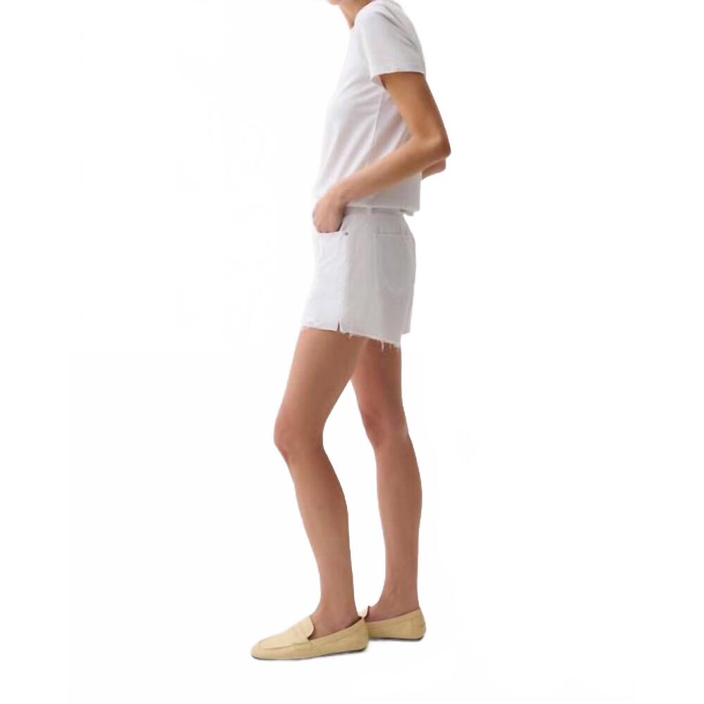 NEW PISTOLA nova high rise relaxed cut off short in luxe white vintage - Picture 3 of 4
